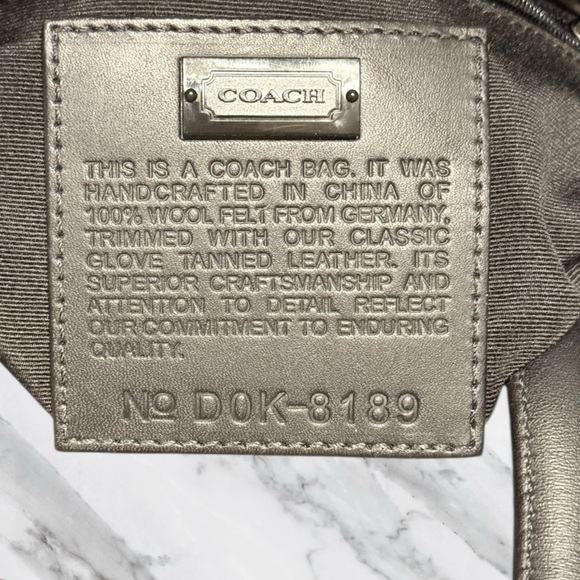 COACH Rare Wool Mini Tote Bag Japan Exclusive - Picture 9 of 10